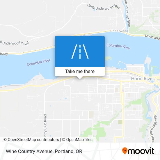 Wine Country Avenue map