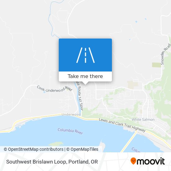 Southwest Brislawn Loop map