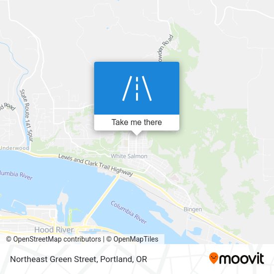 Northeast Green Street map
