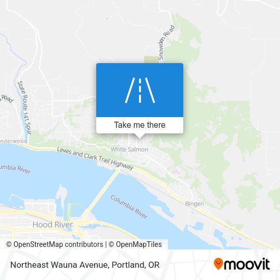 Northeast Wauna Avenue map