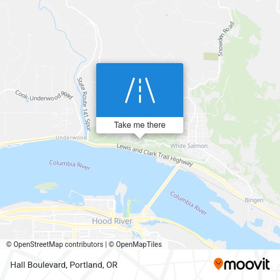 Mapa de Hall Boulevard