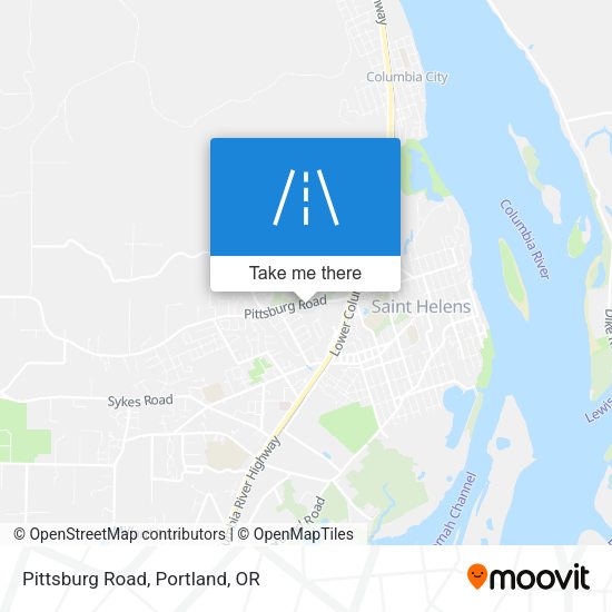 Pittsburg Road map