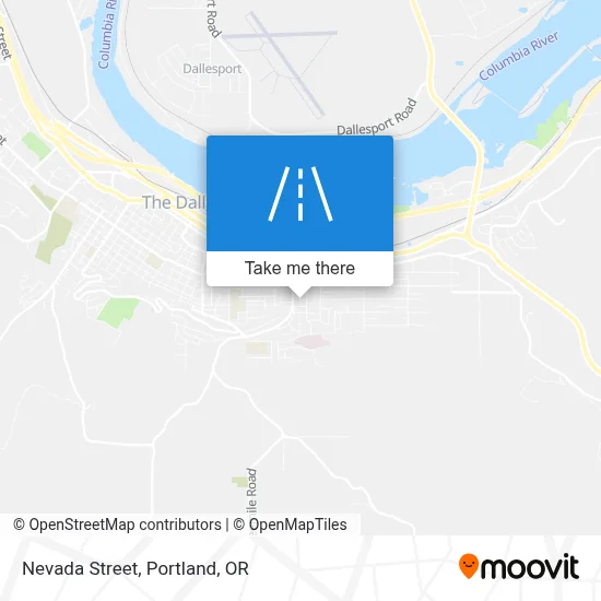 Nevada Street map