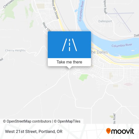 Mapa de West 21st Street