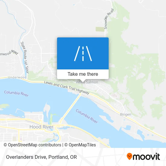 Overlanders Drive map