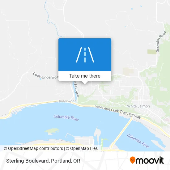 Sterling Boulevard map