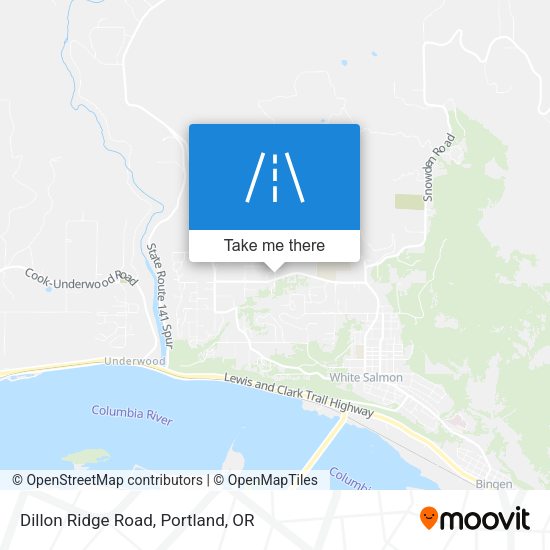 Dillon Ridge Road map