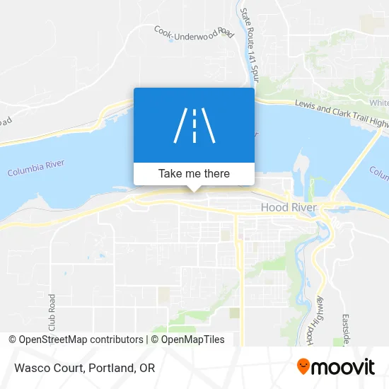 Wasco Court map