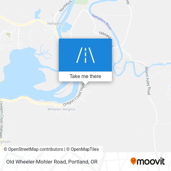 Old Wheeler-Mohler Road map