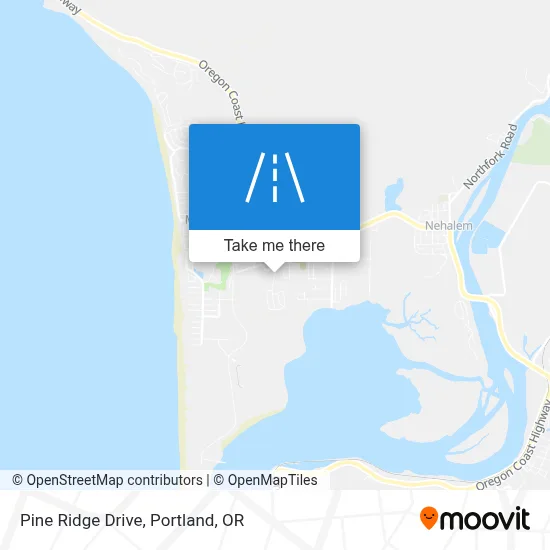 Pine Ridge Drive map
