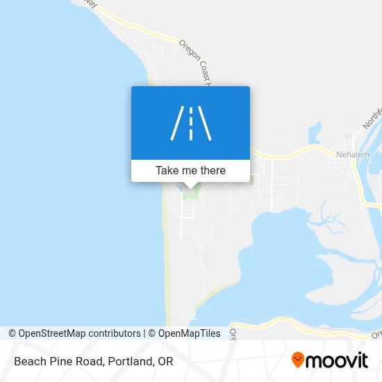 Beach Pine Road map