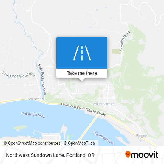 Northwest Sundown Lane map