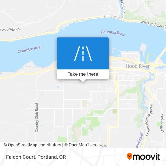 Falcon Court map