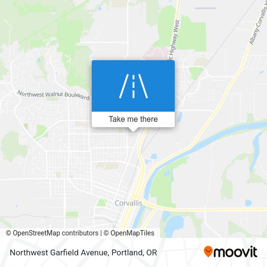 Northwest Garfield Avenue map