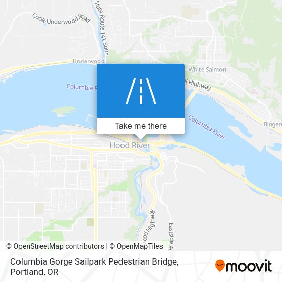 Columbia Gorge Sailpark Pedestrian Bridge map