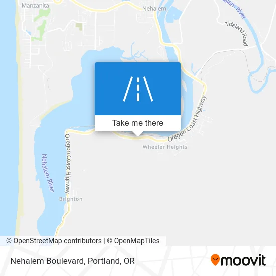 Nehalem Boulevard map