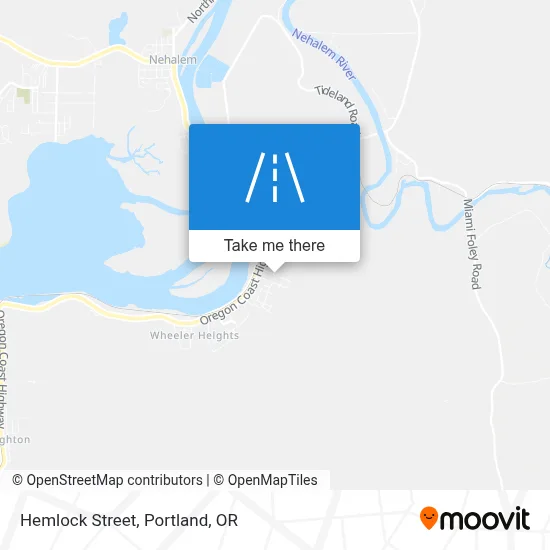 Hemlock Street map