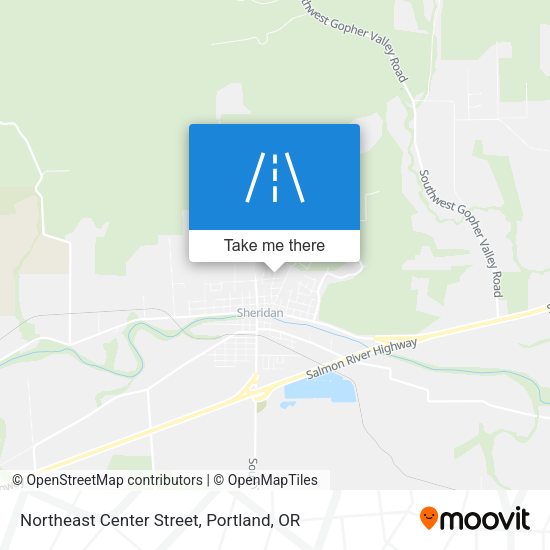 Northeast Center Street map