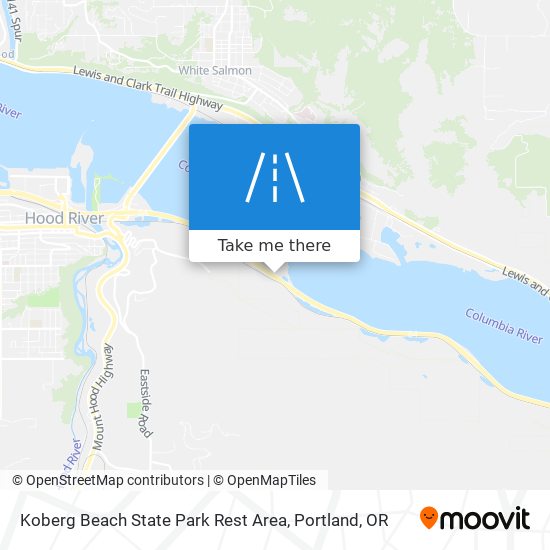Mapa de Koberg Beach State Park Rest Area