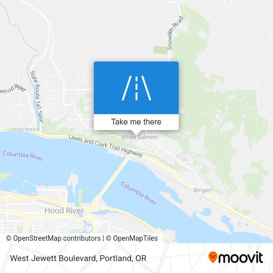 West Jewett Boulevard map