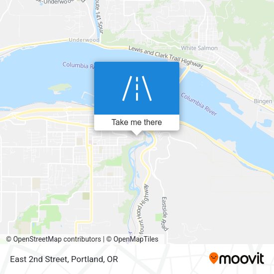 Mapa de East 2nd Street