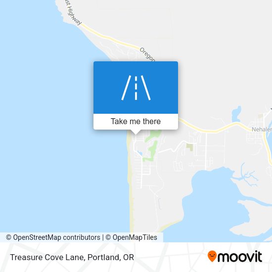 Treasure Cove Lane map