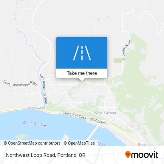 Northwest Loop Road map