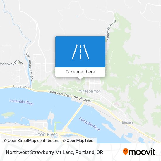 Northwest Strawberry Mt Lane map