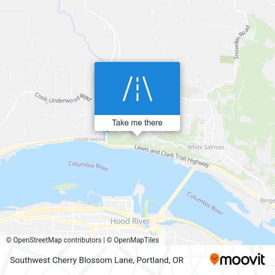 Southwest Cherry Blossom Lane map