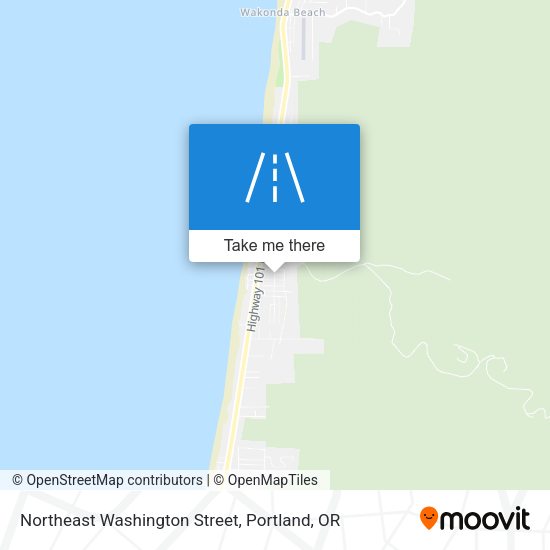 Northeast Washington Street map