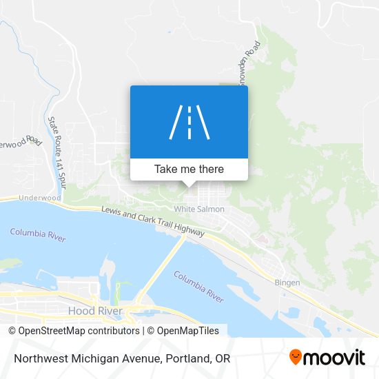 Northwest Michigan Avenue map