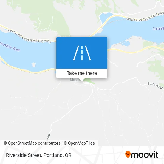 Riverside Street map