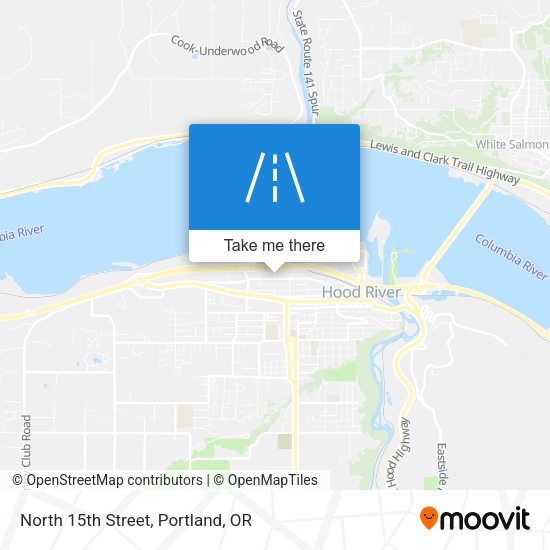 North 15th Street map