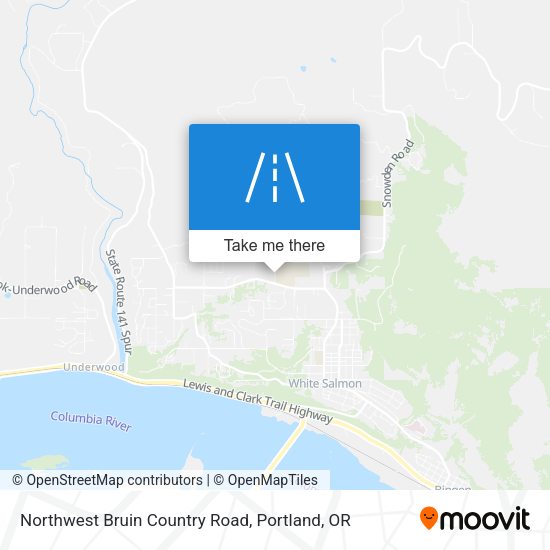 Mapa de Northwest Bruin Country Road