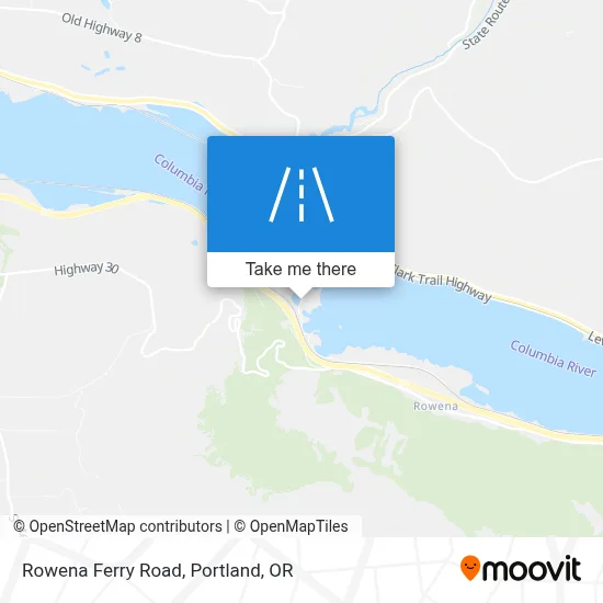 Rowena Ferry Road map