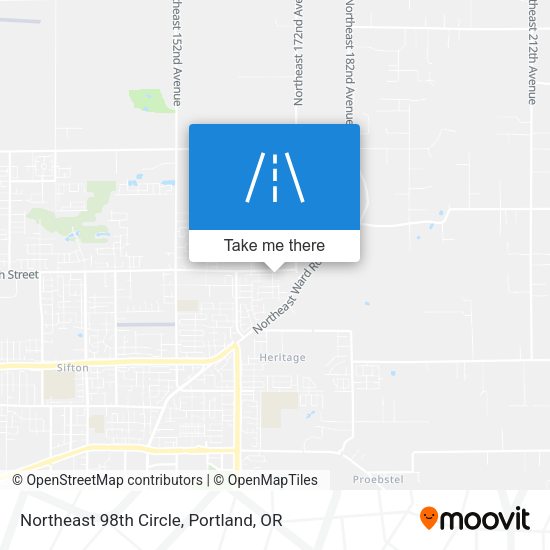 Northeast 98th Circle map