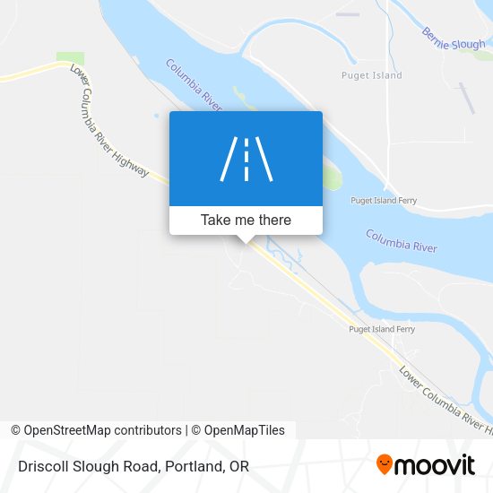 Driscoll Slough Road map