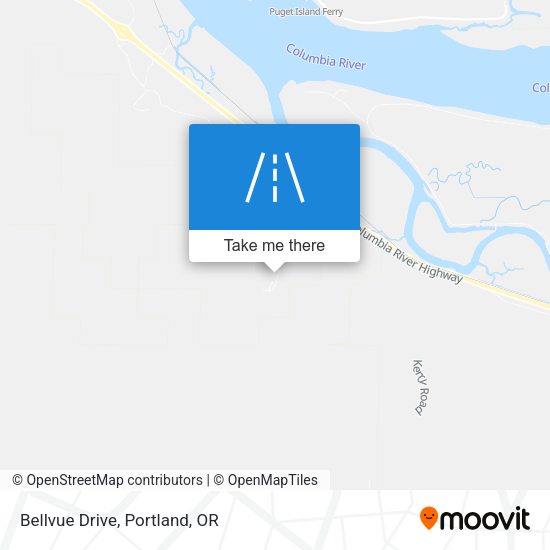 Mapa de Bellvue Drive