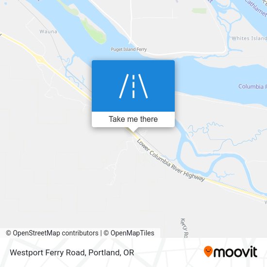 Westport Ferry Road map