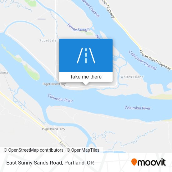 East Sunny Sands Road map