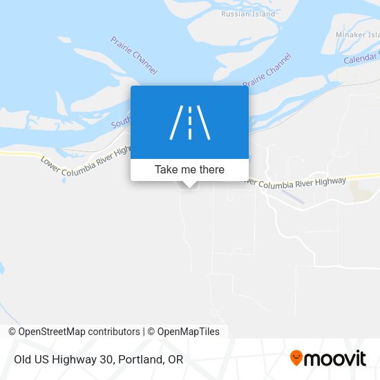 Mapa de Old US Highway 30