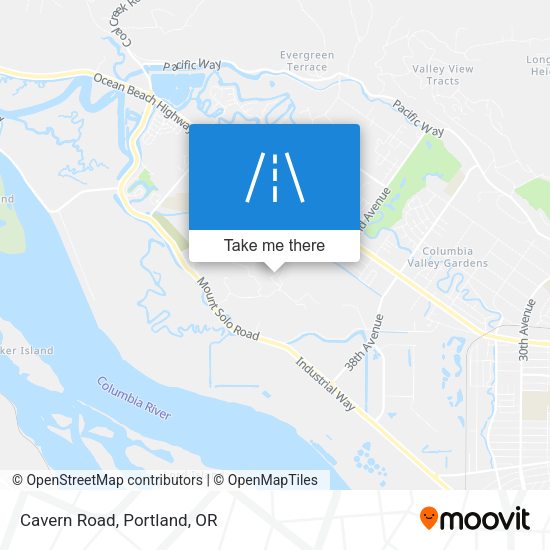 Mapa de Cavern Road