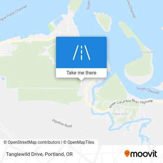 Tanglewild Drive map