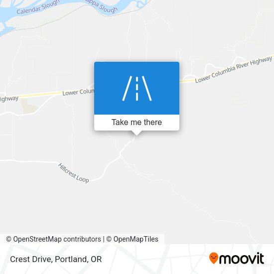 Mapa de Crest Drive