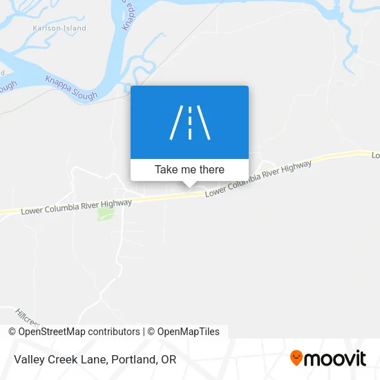 Valley Creek Lane map