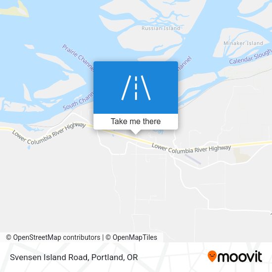 Svensen Island Road map