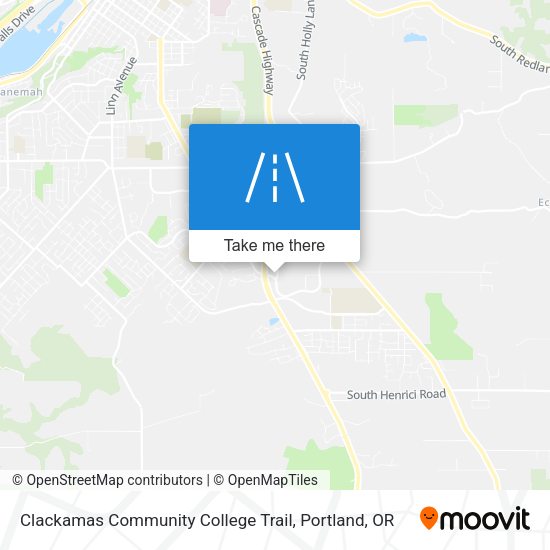 Clackamas Community College Trail map