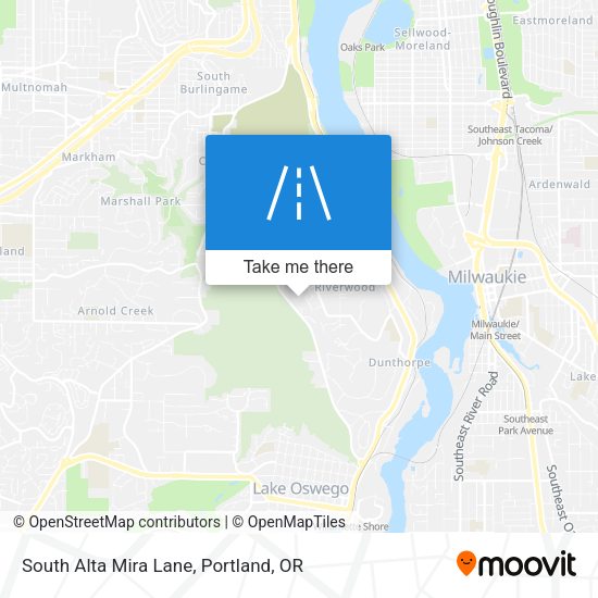 Mapa de South Alta Mira Lane
