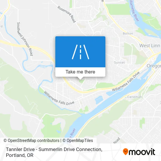 Tannler Drive - Summerlin Drive Connection map