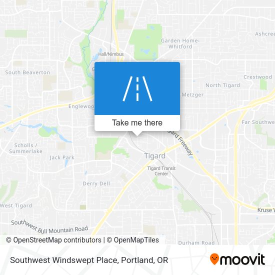 Southwest Windswept Place map